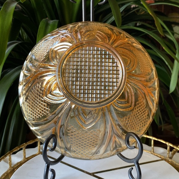 Rare Antique Mike’s Mystery European Cathedral Marigold Carnival Glass Bowl HTF - Picture 9 of 10